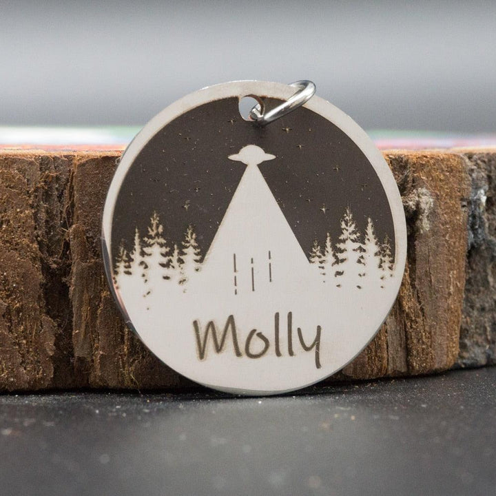 Personalized Engraved Round Dog ID Tag - Trendha