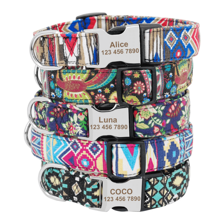 Personalized Nylon Tag Collar - Trendha