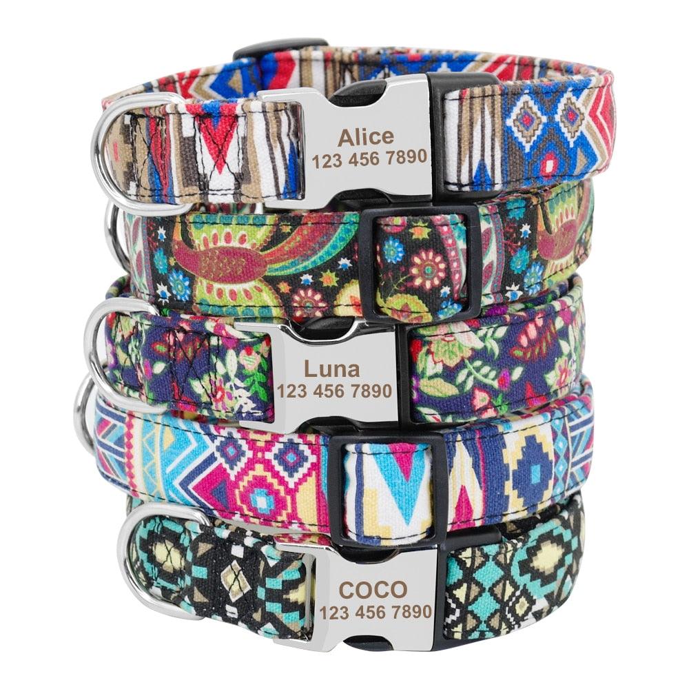 Personalized Nylon Tag Collar - Trendha