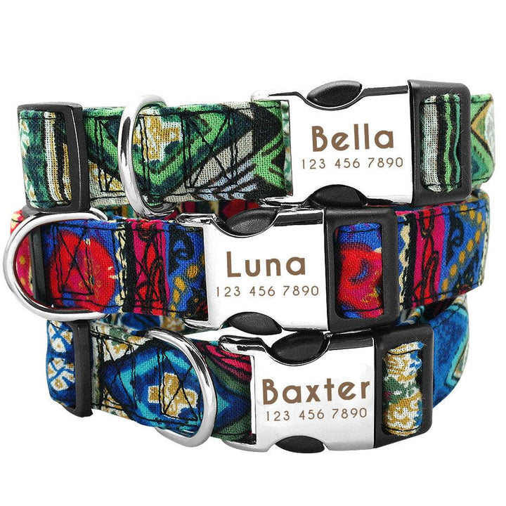 Personalized Nylon Tag Collar - Trendha