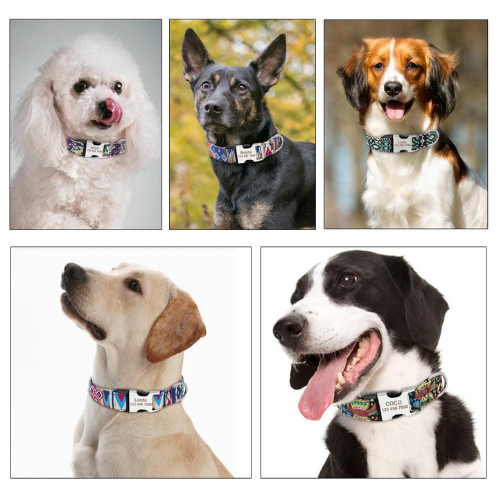 Personalized Nylon Tag Collar - Trendha