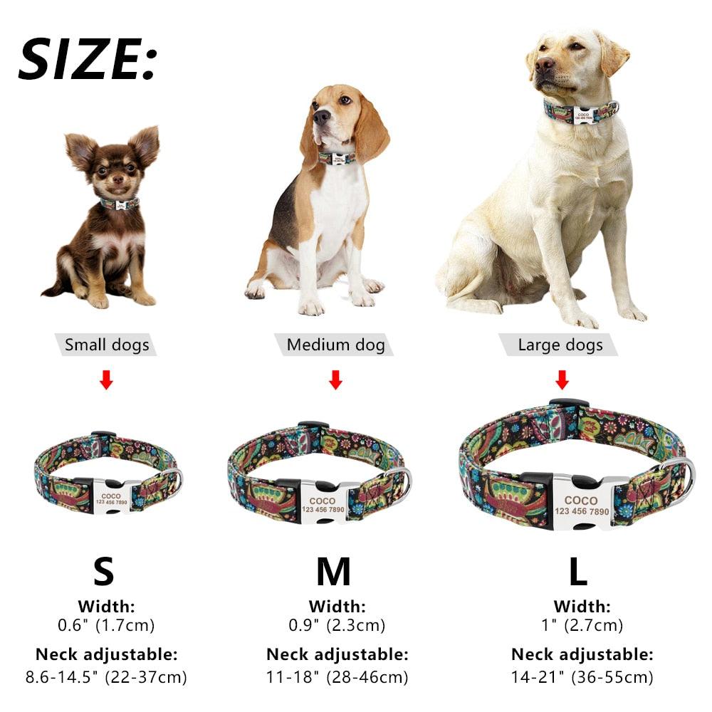 Personalized Nylon Tag Collar - Trendha