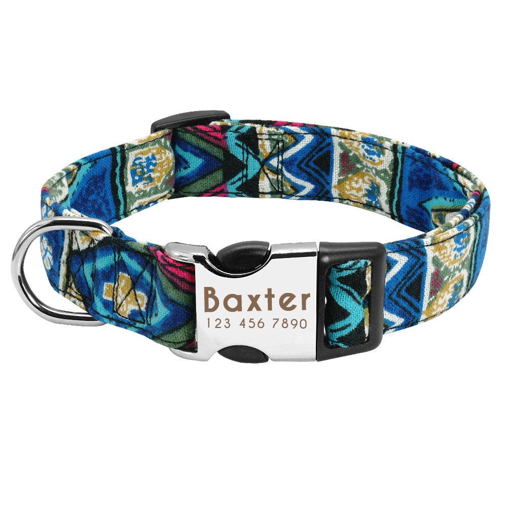 Personalized Nylon Tag Collar - Trendha