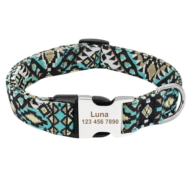 Personalized Nylon Tag Collar - Trendha