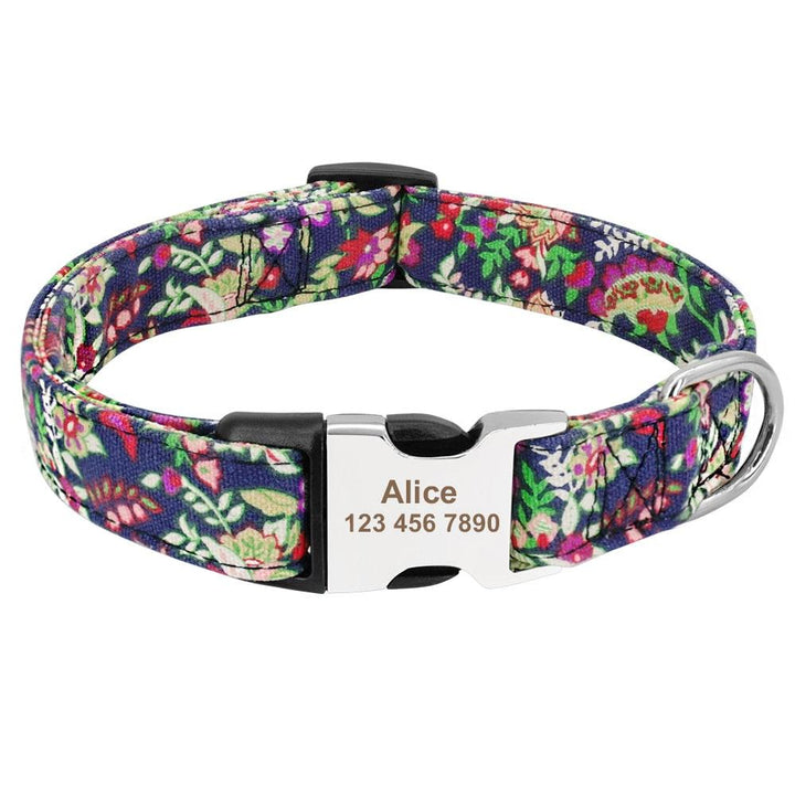 Personalized Nylon Tag Collar - Trendha