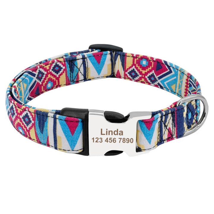 Personalized Nylon Tag Collar - Trendha