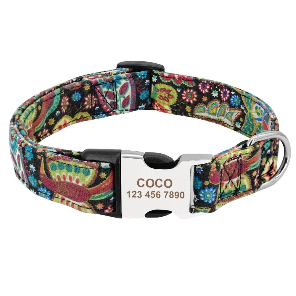 Personalized Nylon Tag Collar - Trendha