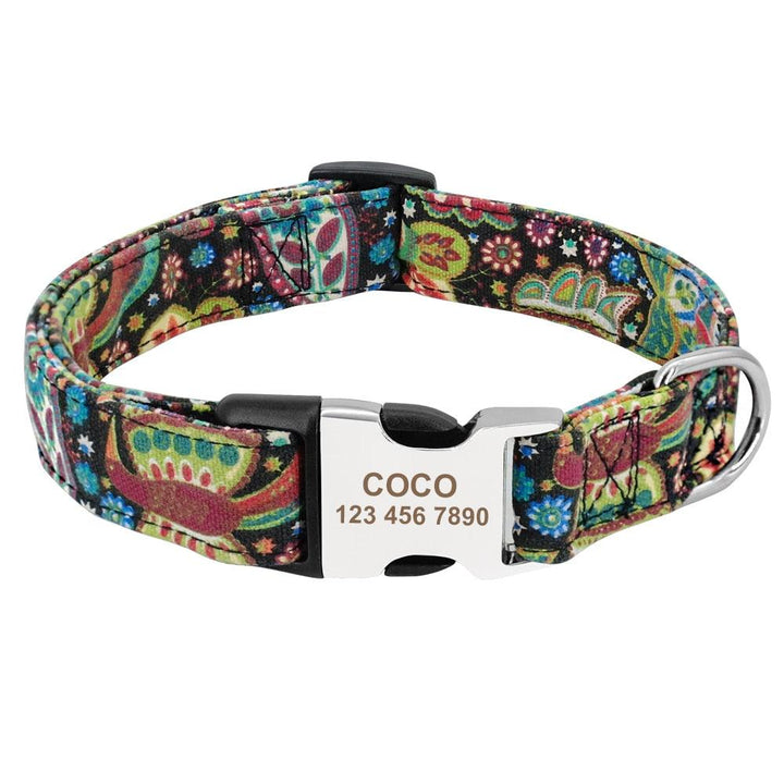 Personalized Nylon Tag Collar - Trendha