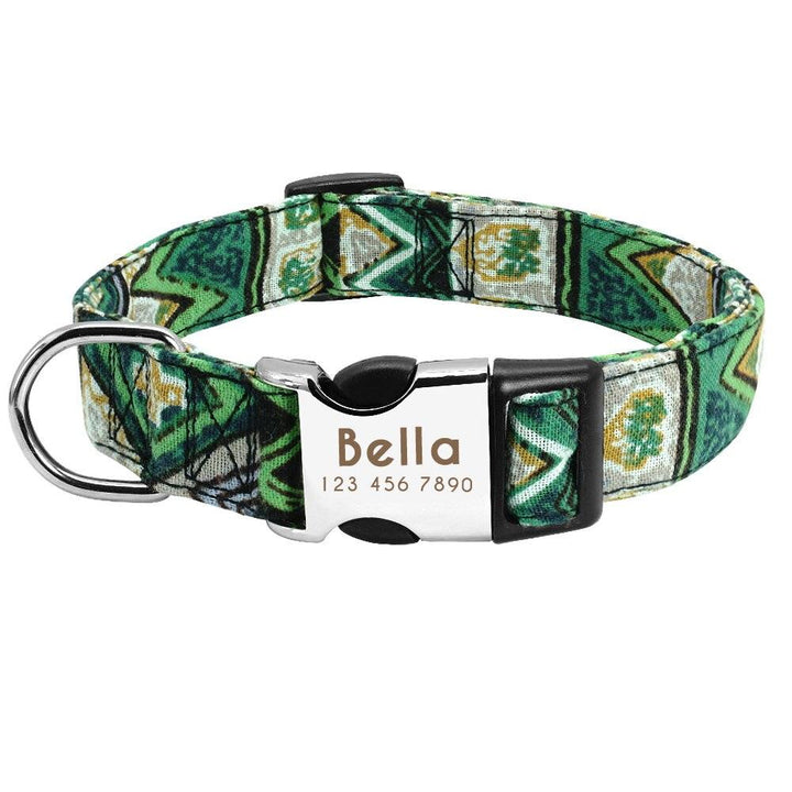 Personalized Nylon Tag Collar - Trendha
