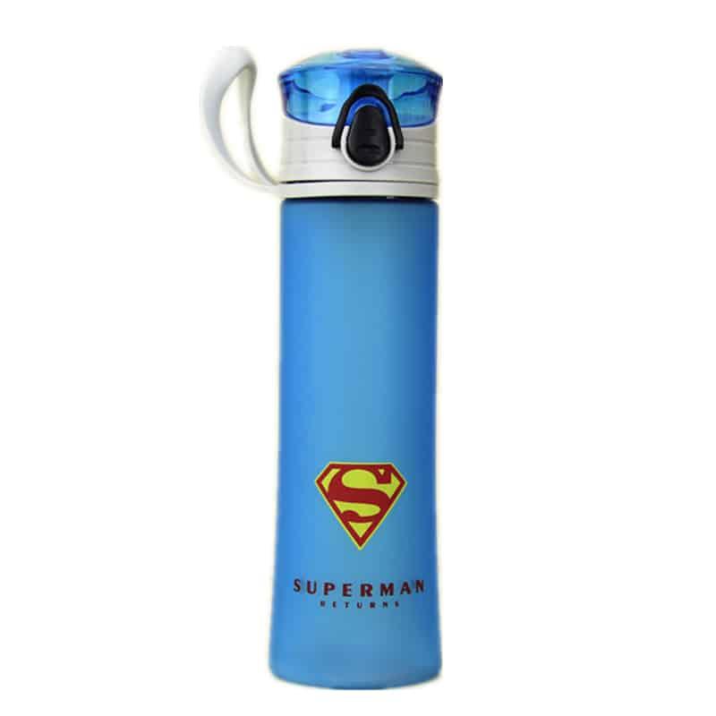 Portable Fitness Water Bottle with Superheroes Print - Trendha