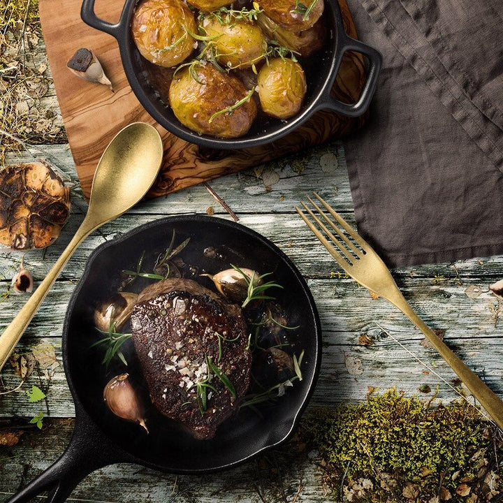 Retro Silver / Gold Cutlery 4 pcs Sets - Trendha