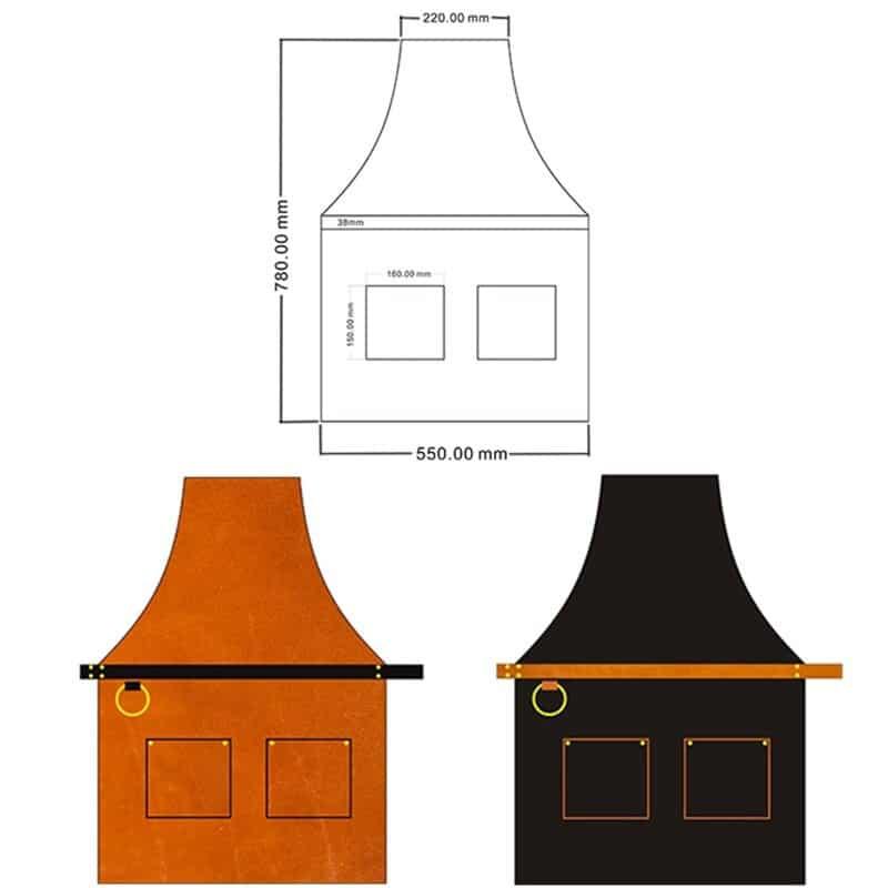 Unisex Leather Apron for Kitchen - Trendha