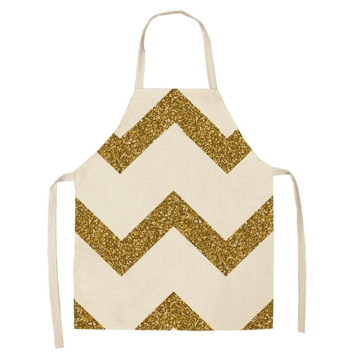 Women's Bronze Patterned Kitchen Apron - Trendha