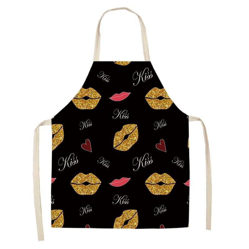 Women's Bronze Patterned Kitchen Apron - Trendha