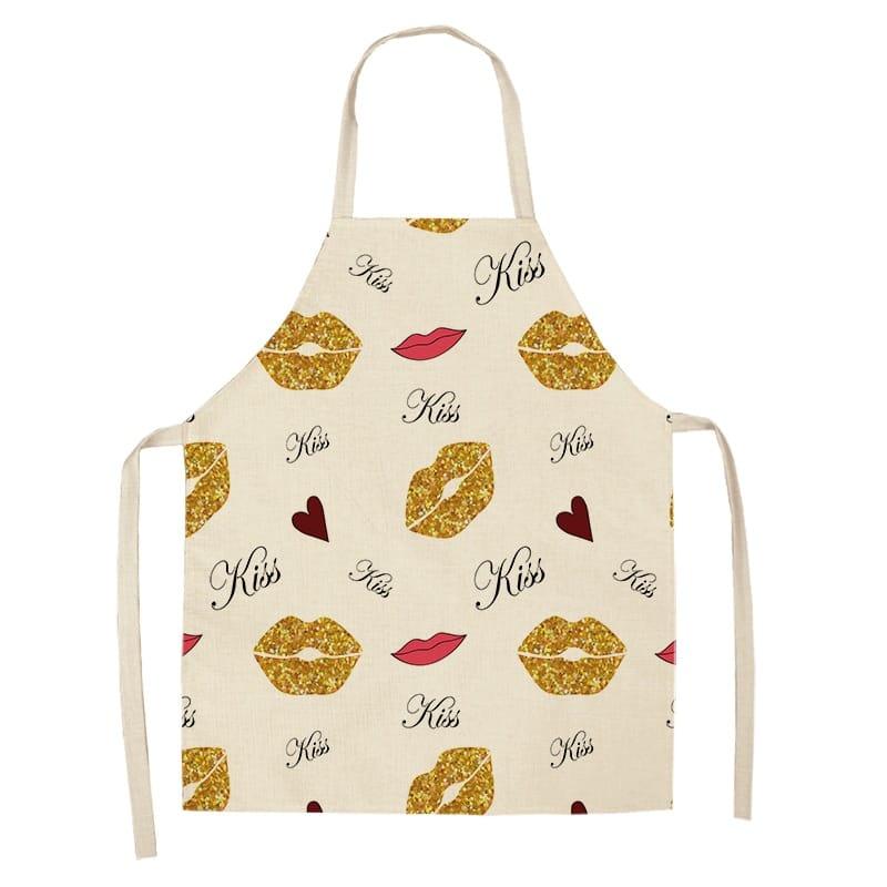 Women's Bronze Patterned Kitchen Apron - Trendha