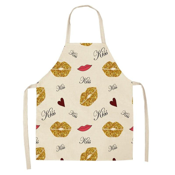 Women's Bronze Patterned Kitchen Apron - Trendha