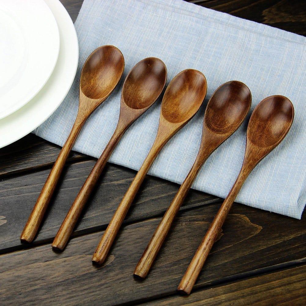 Wooden Spoons 5 Pcs Set - Trendha
