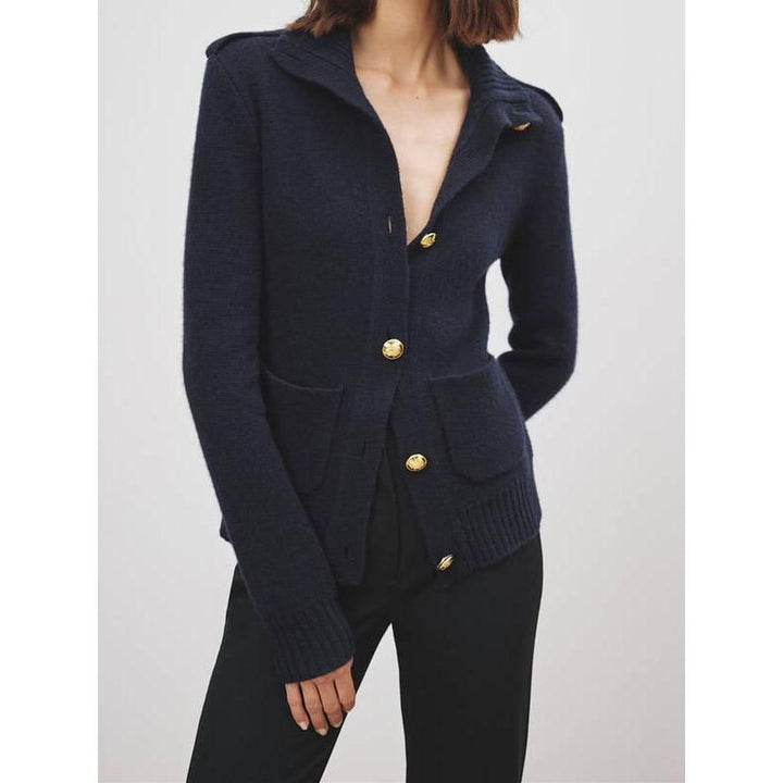 Classic Wool Cashmere Cardigan for Women