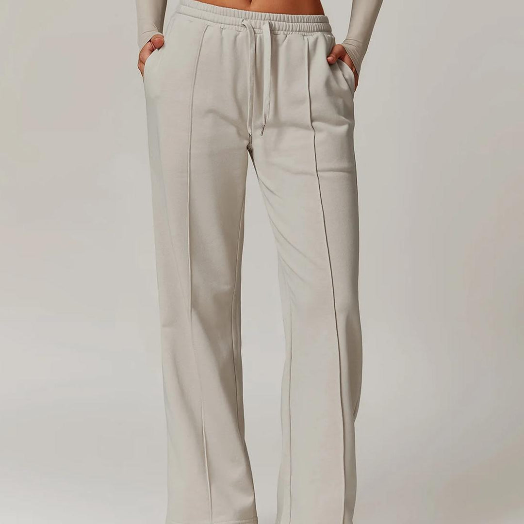 High-Waisted Loose Fit Women's Sweatpants with Pockets