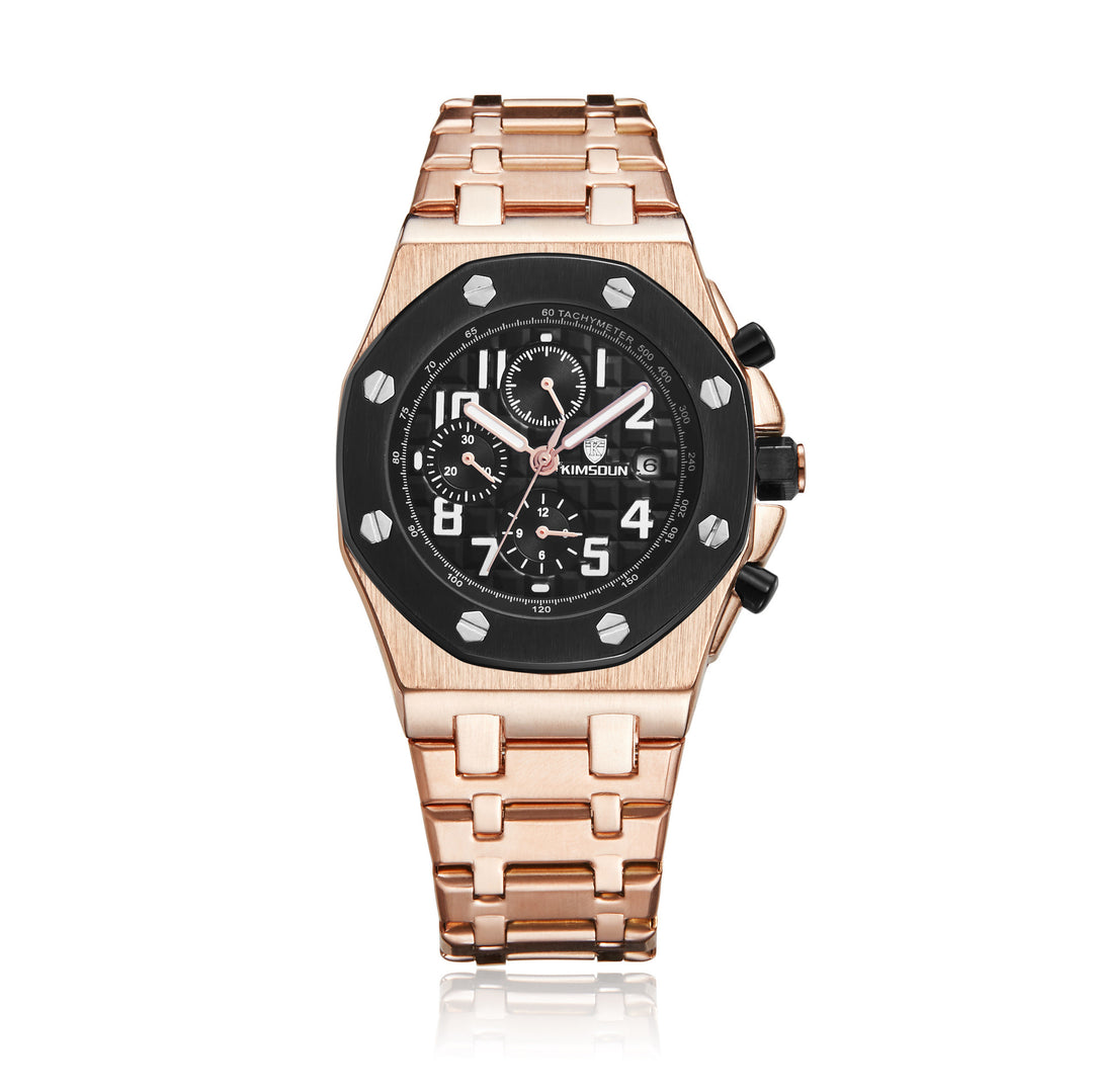 Three-eye Waterproof Multifunctional Automatic Mechanical Watch