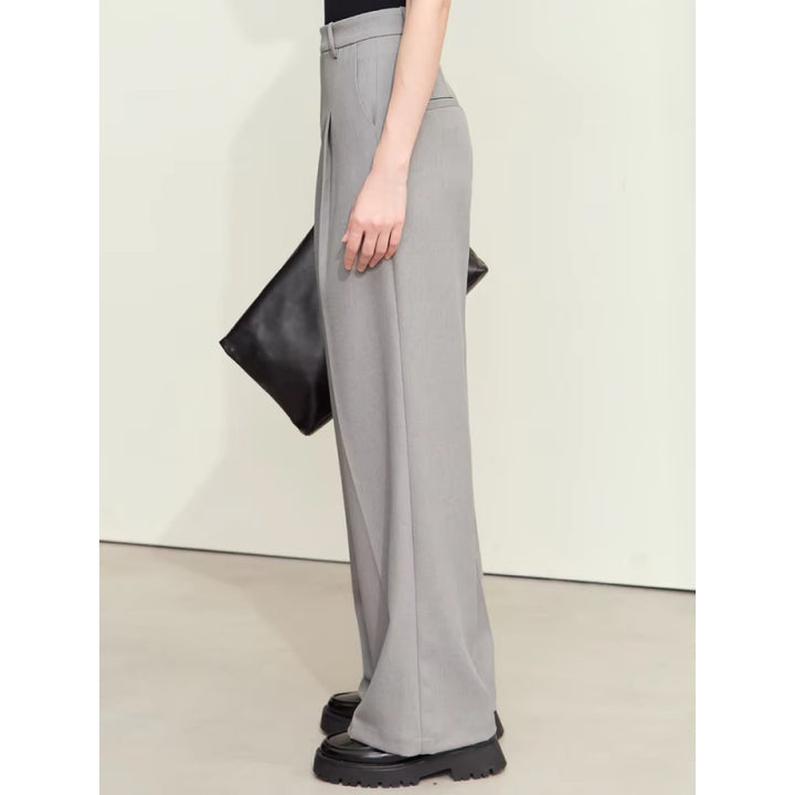 Wide-Leg Linen Blend Pants