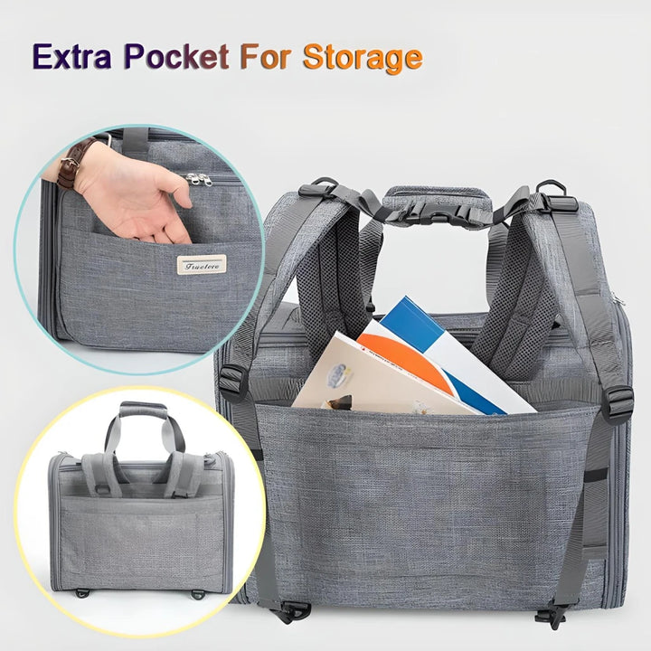 Eco-friendly Water-resistant Pet Carrier Bag - High Grade Polyester