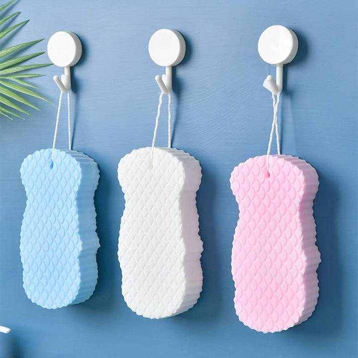 3D Fish Scale Body Cleaning Bath Sponge