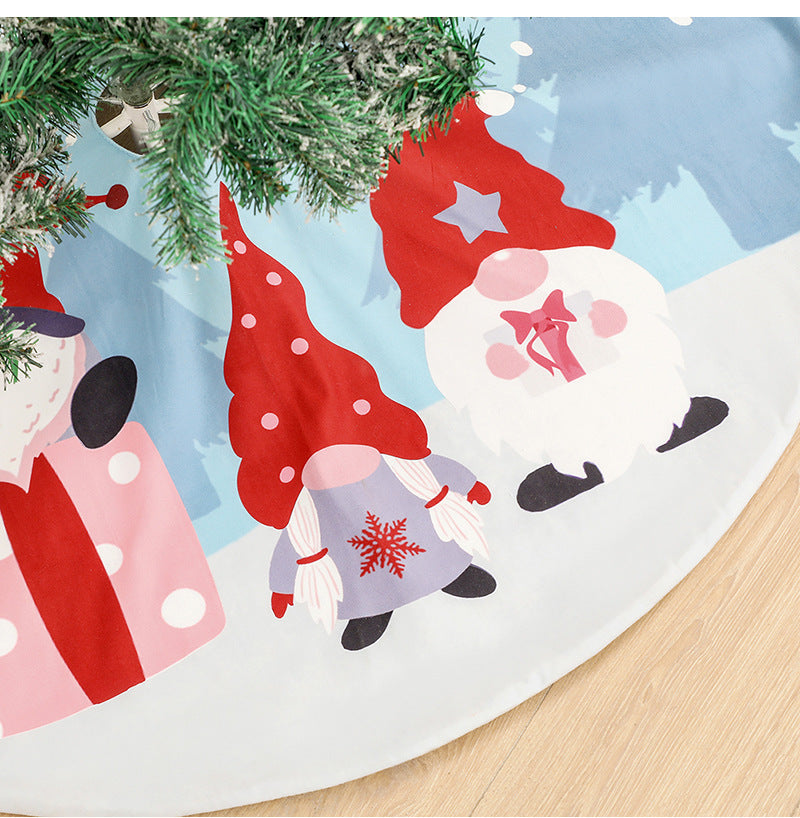 Rudolf Faceless Old Man Print Tree Skirt