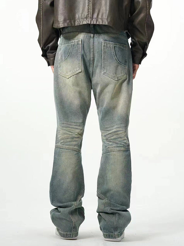 American Street Distressed Loose Straight Casual Jeans