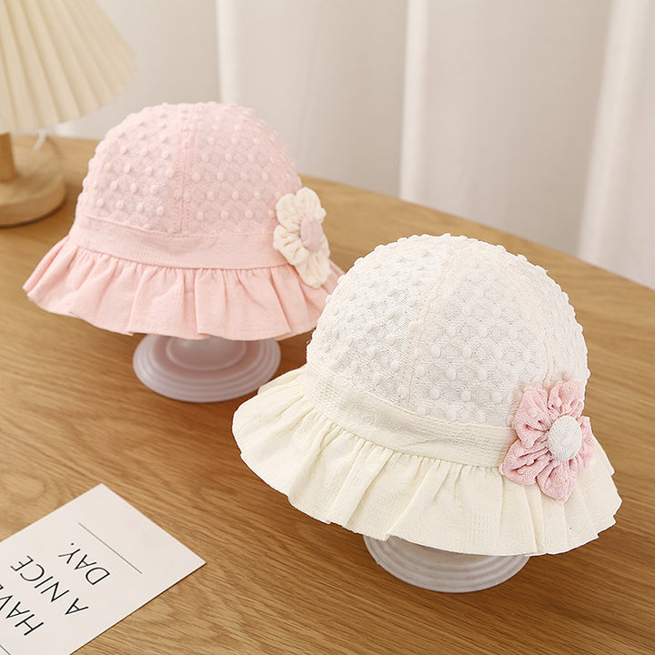 Adorable Baby Sun Hat with Lace Ruffle