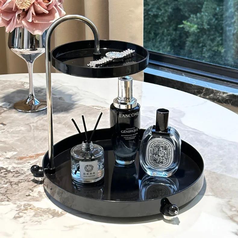 Elegant 2-Tier Makeup Organizer