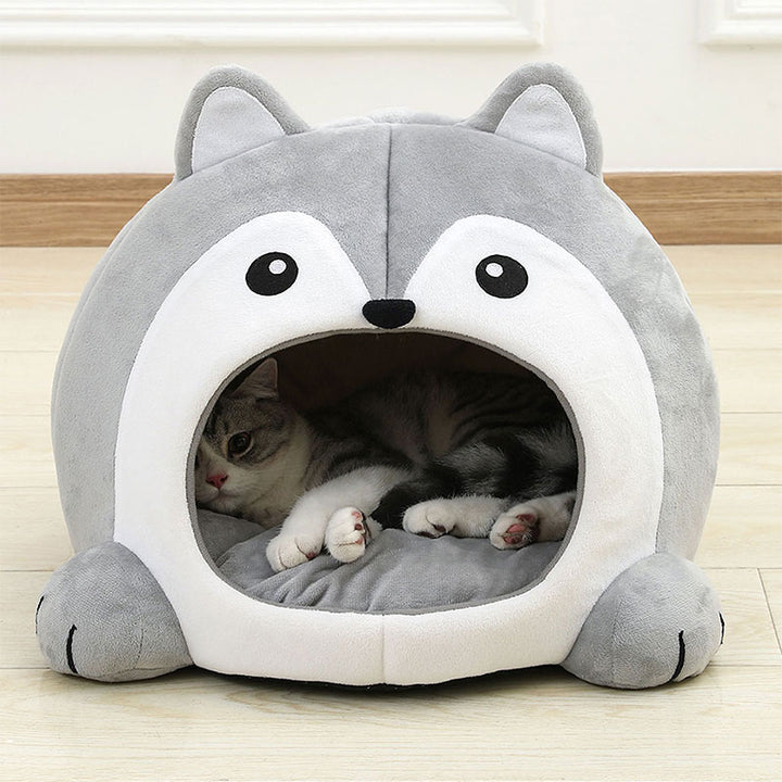 Cozy Plush Cat Bed & Lounger