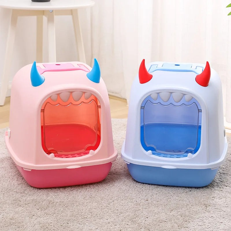 Small Monster Clamshell Cat Litter Box – Trendha