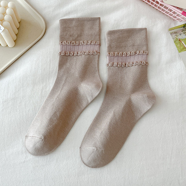 Women's Mid-Tube Cotton Socks