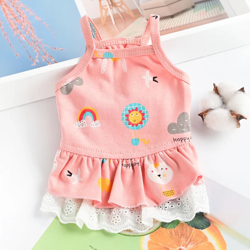 Charming Summer Pet Dress for Small Dogs & Cats