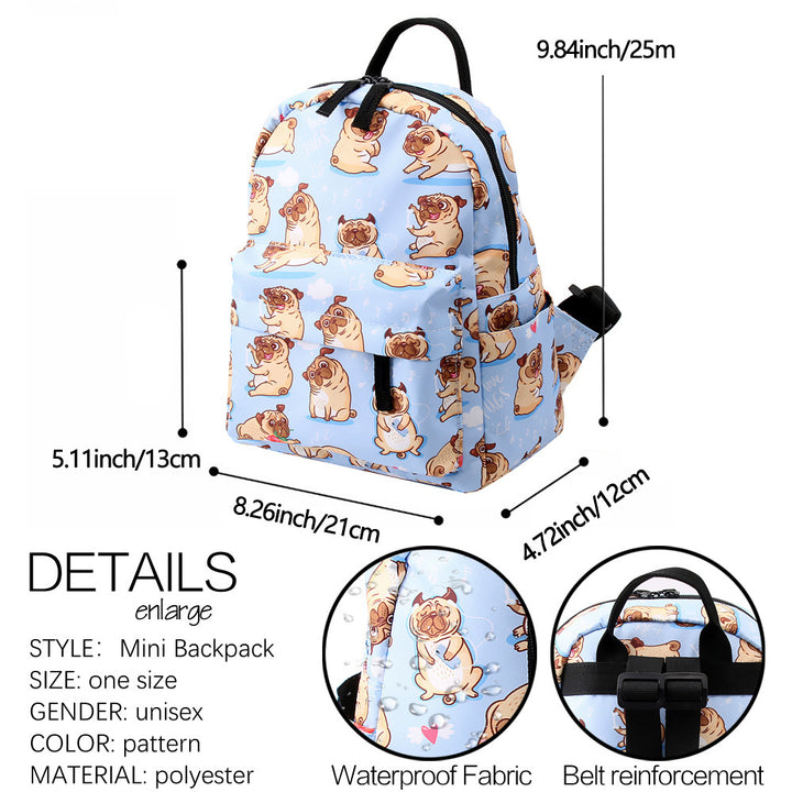 Backpack Puppy Printed Mini Children