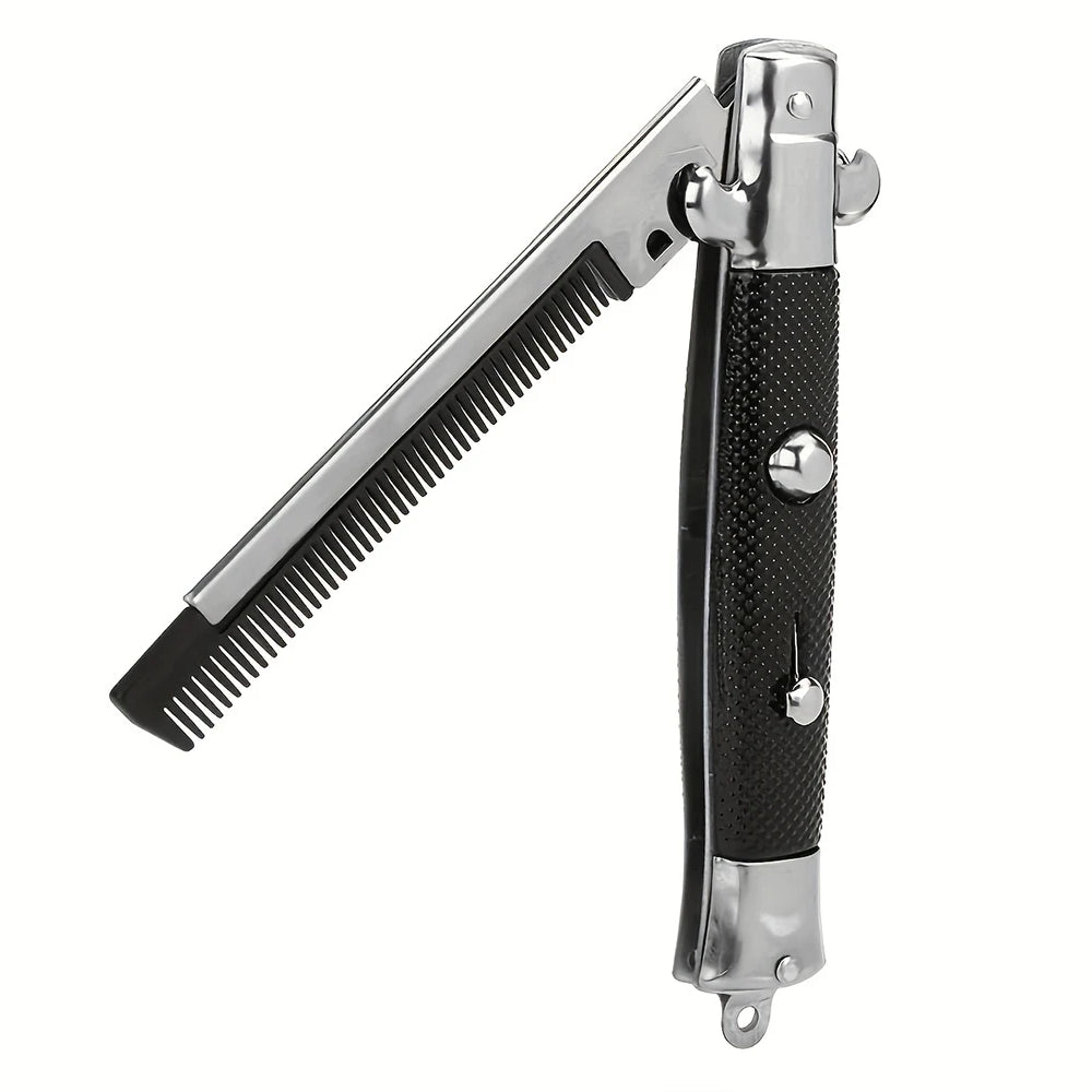 Butterfly Knife Style Folding Comb