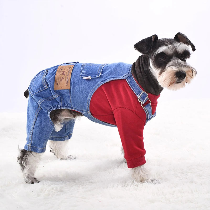 Denim Dog Jumpsuit