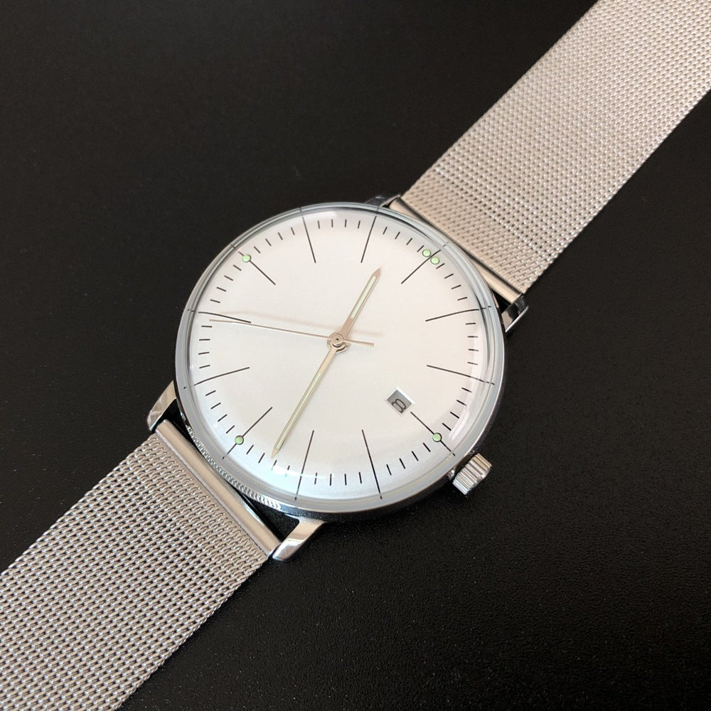 Quartz watch, wave mirror Watch