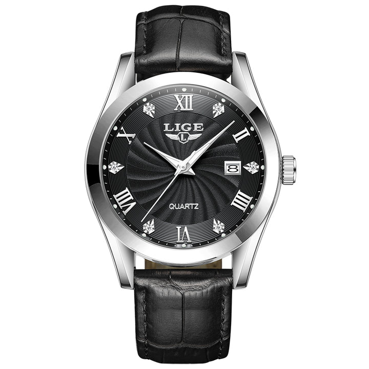 Luxury Men’s Leather Sport Watch