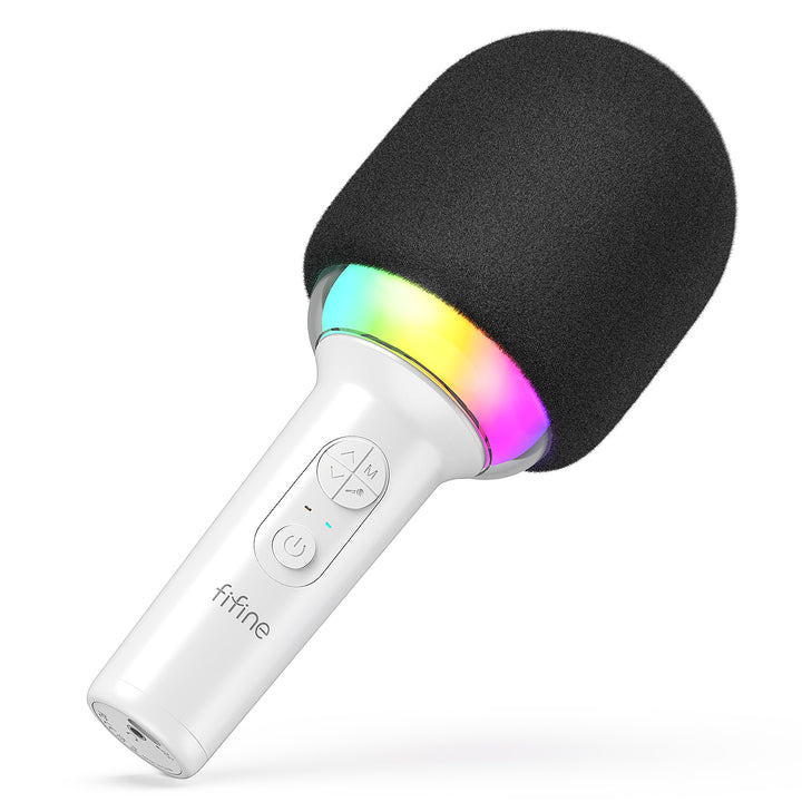 Wireless Bluetooth Karaoke Microphone with Built-In Speaker