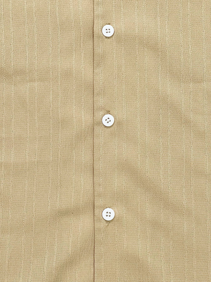 Solid Color Casual Loose-fitting Pleated Short Sleeve Top Comfortable Single Breasted