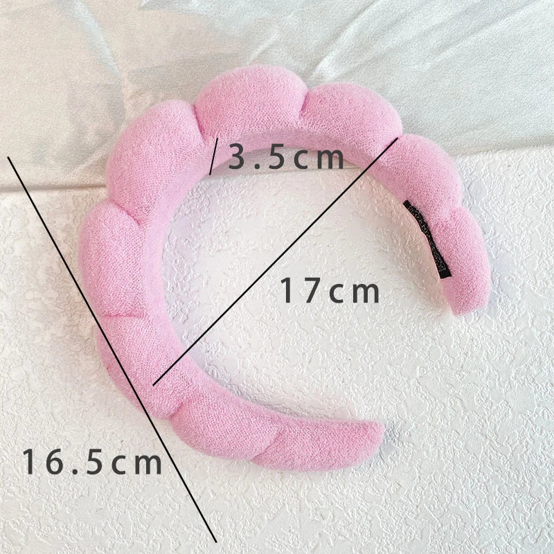 Soft Fluffy Sponge Headband for Makeup, Skincare & Hair Styling