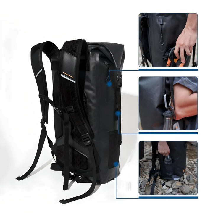 Waterproof 28L Backpack for Camping, Swimming, and Hiking