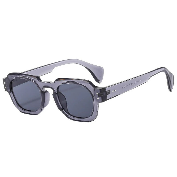 Vintage Square Sunglasses with UV400 Protection
