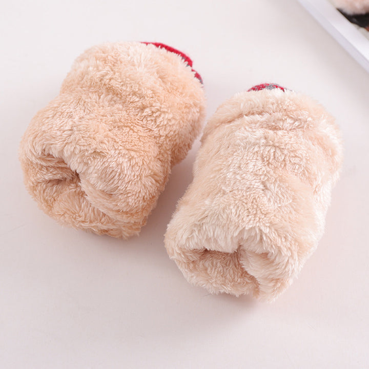 Christmas plush gloves