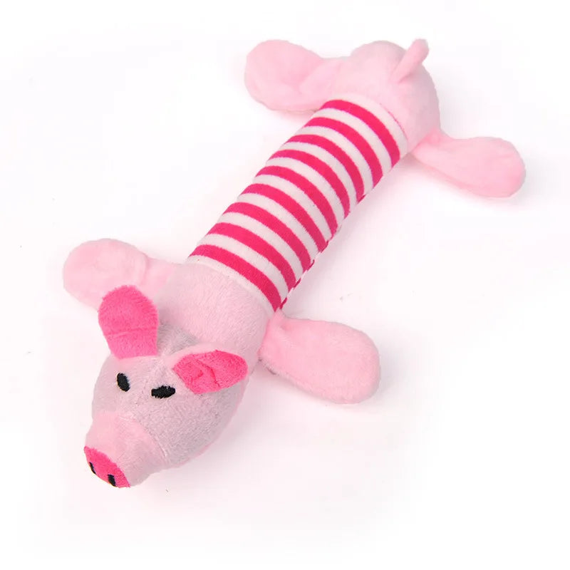 Funny Squeaky Plush Animal Toys for Puppies and Small Dogs