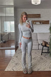 Color: Gray, Long Sleeve