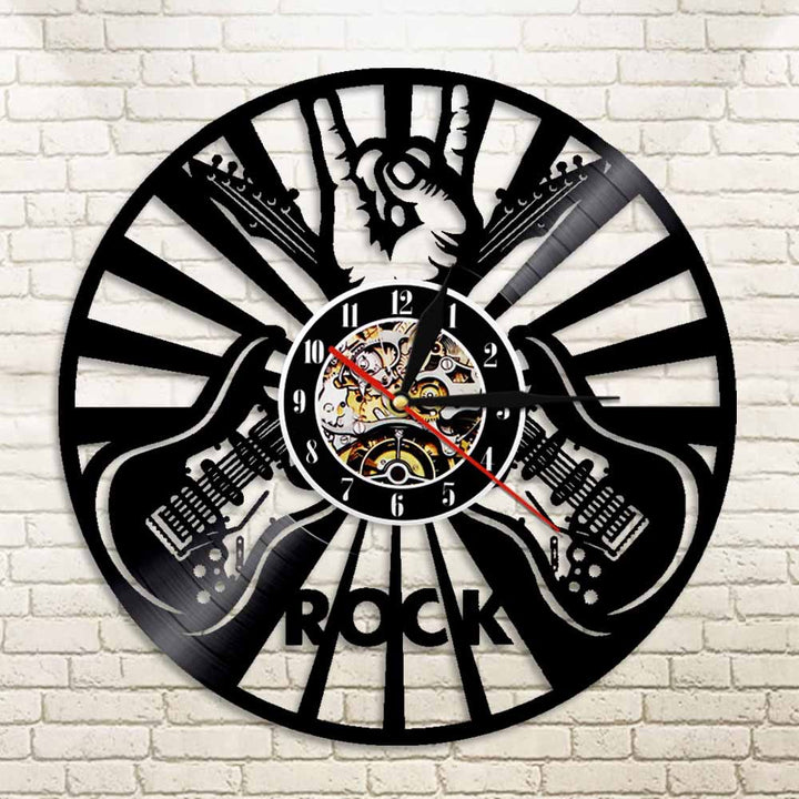 Rock Music Party Vinyl Clock Home Decoration Wall Art