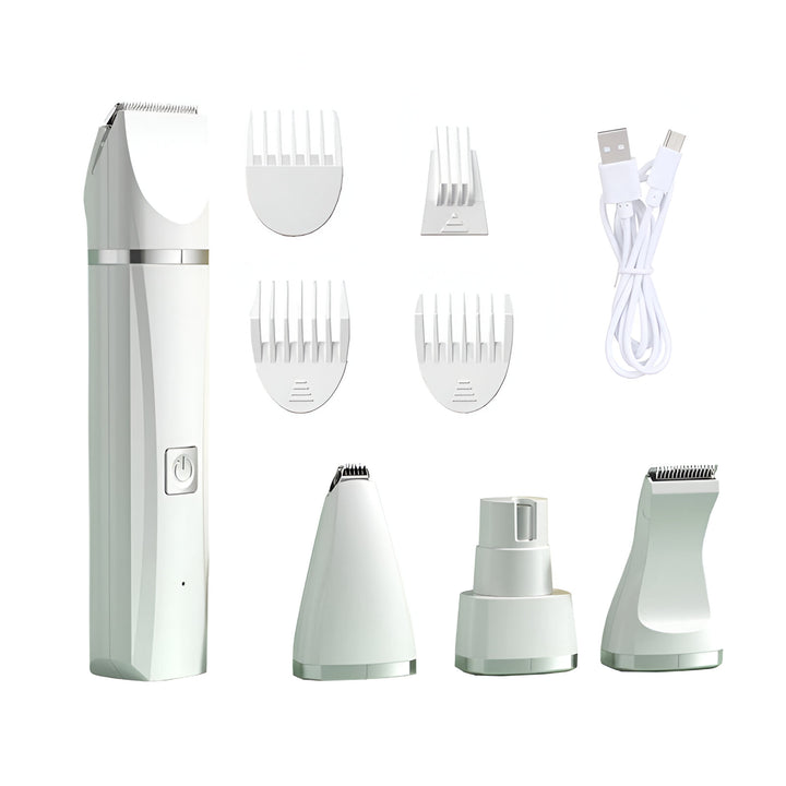 4-in-1 Electric Pet Hair Trimmer & Nail Grinder